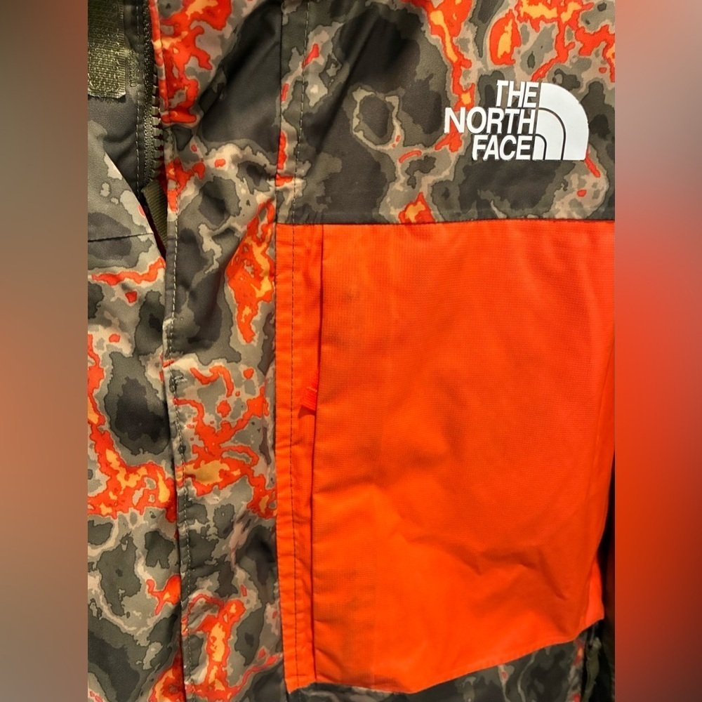 North Face Boy’s Freedom Extreme Insulated Jacket, Camo & Orange; Size L 14/16 - Picture 7 of 14